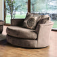 Bonaventura Brown Swivel Chair SM5142BR-CH