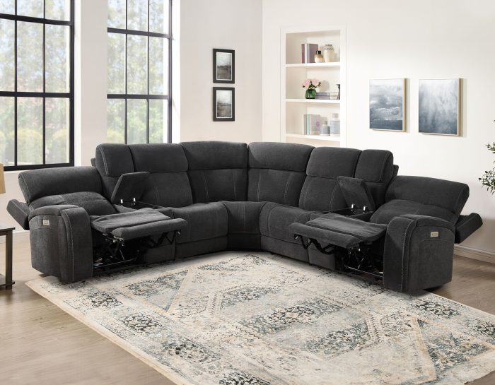 Steve Silver Seattle 3 Pc Power Motion Sectional