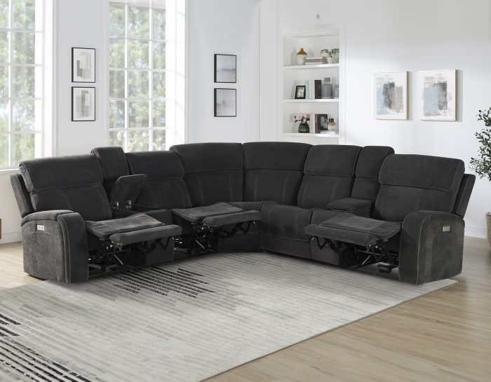 Steve Silver Seattle 3 Pc Power Motion Sectional