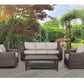 Steve Silver Jones 3 Pc Resin Wicker Outdoor Sofa Set