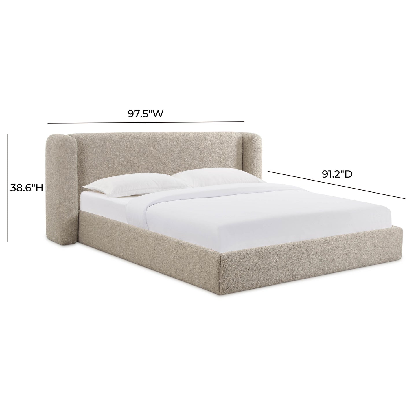 Babette Tan Boucle King Bed B69136