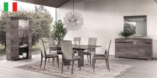 Viola 7 Pc High Gloss Dining Set - Made in Italy