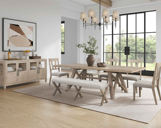 Winslow Light Tan Dining Collection w/Extension