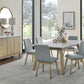 Vida 5 Pc White Marble Dining Set