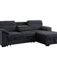 Kipling 81455 Dark Gray Sectional Sleeper