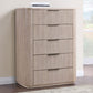 Henry 5 Drawer Reeded Chest HEN900TC