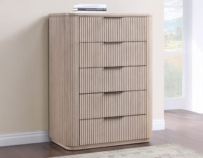 Henry 5 Drawer Reeded Chest HEN900TC