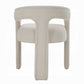 Gamarya White Chenille Chair - Set of 2