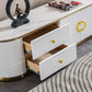 TV008 White Lacquer TV Stand by Artisan