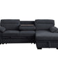 Kipling 81455 Dark Gray Sectional Sleeper