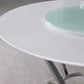 Abby Ultra Modern Dining Collection by Coaster - White & Light Grey