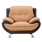 American Eagle AE208-YO.BR Faux Leather 3 Pc Sofa