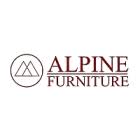 Alpine Furniture Cove Servidor Vintage Negro