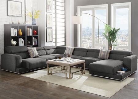 Alwin Modular Dark Gray Sectional by Acme - Build Your Own