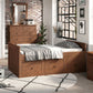 Marinos Twin Captain Bed Mahogany