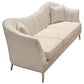 Ava Sand Linen Living Room Sofa Set