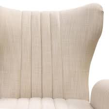 Ava Sand Linen Accent Chair