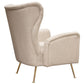 Ava Sand Linen Accent Chair