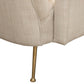 Ava Sand Linen Accent Chair