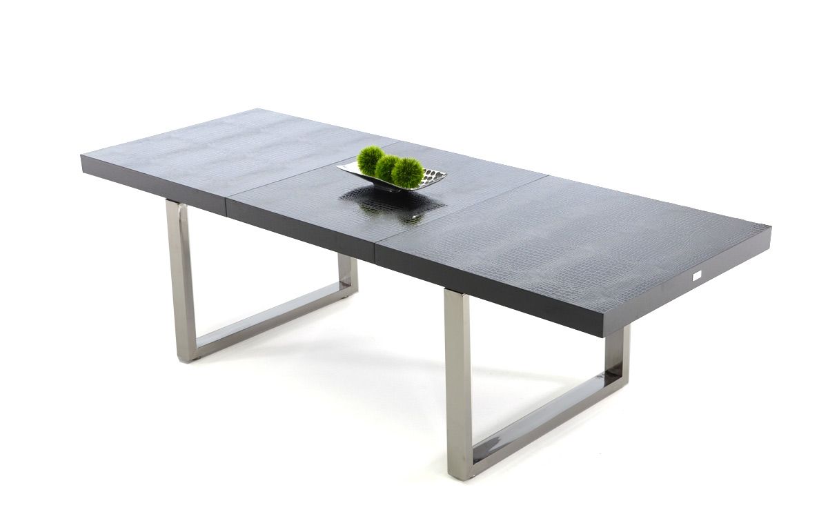 Modern Skyline Dining Collection - Black Crocodile