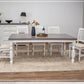 Stone Distressed Two-Tone Finish Dining Collection