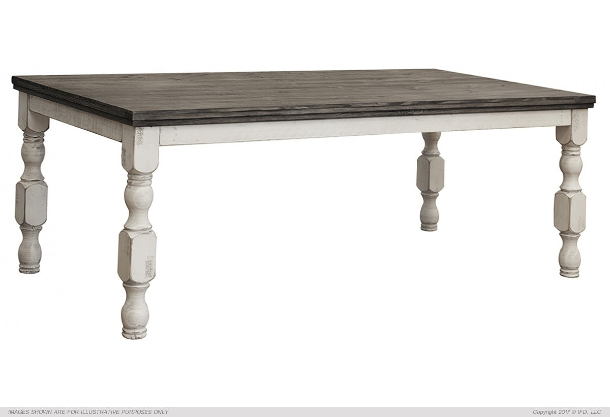 Stone Distressed Two-Tone Finish Dining Collection