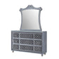 Juego de dormitorio tapizado en gris Cameo de Crown Mark Furniture