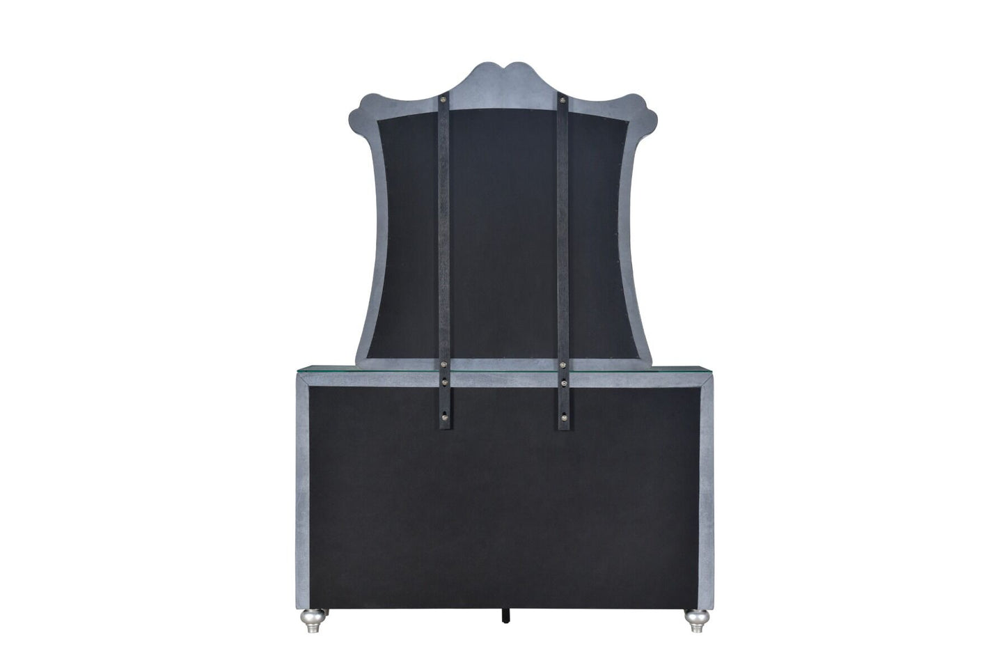 Juego de dormitorio tapizado en gris Cameo de Crown Mark Furniture