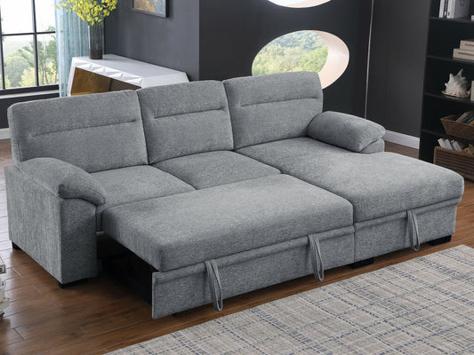 Kipling 81457 Light Gray Sectional Sleeper