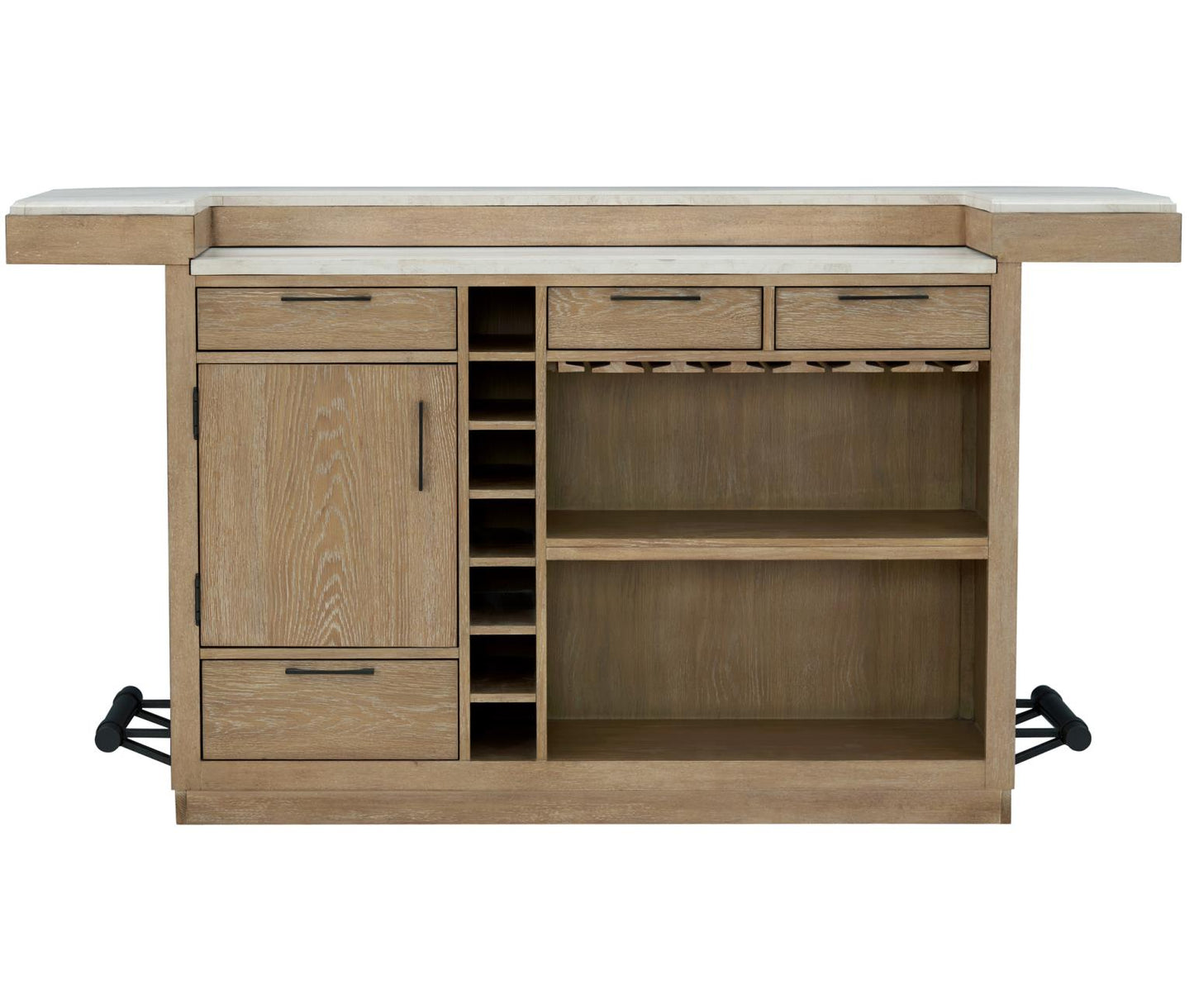 Escape Bar Natural Oak with Stone Top