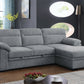 Kipling 81457 Light Gray Sectional Sleeper