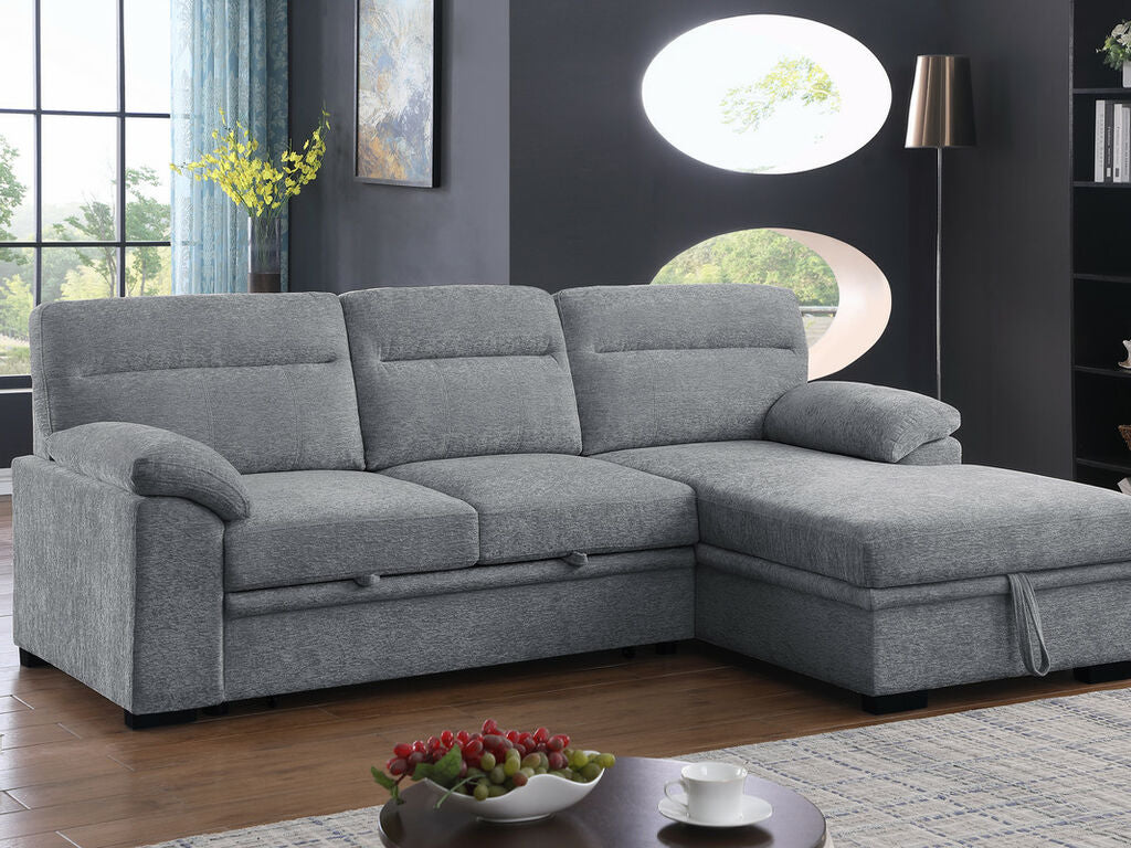 Kipling 81457 Light Gray Sectional Sleeper