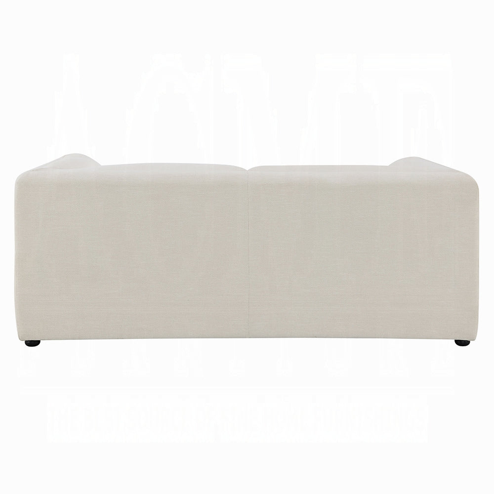 Jaeda Beige Linen Loveseat LV04551