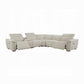 Dayana Beige Boucle Power Sectional LV02680