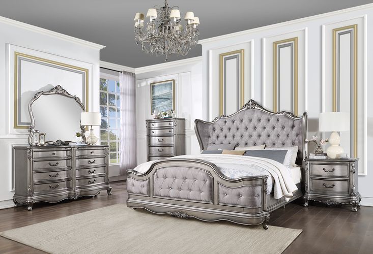 Ariadne Antique Platinum Bedroom Collection by Acme Furniture