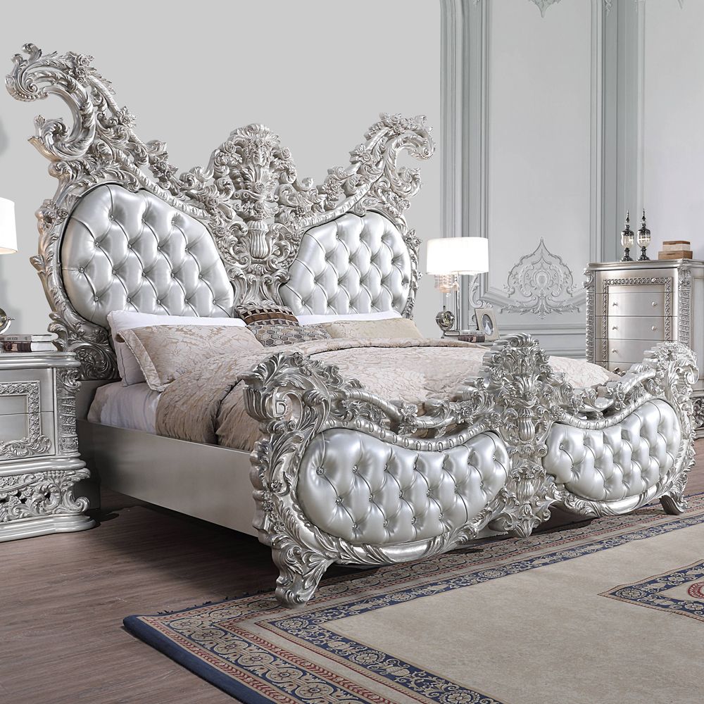 Valkyrie Antique Platinum Bedroom Collection by Acme Furniture