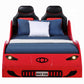 Colen Red Twin LED Car Bed BD02831T