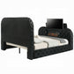 Kana Upholstered Bed w/LED, Fireplace, TV Stand