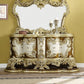 Desiderius 4 Pc Antique Gold Bedroom Set by Acme