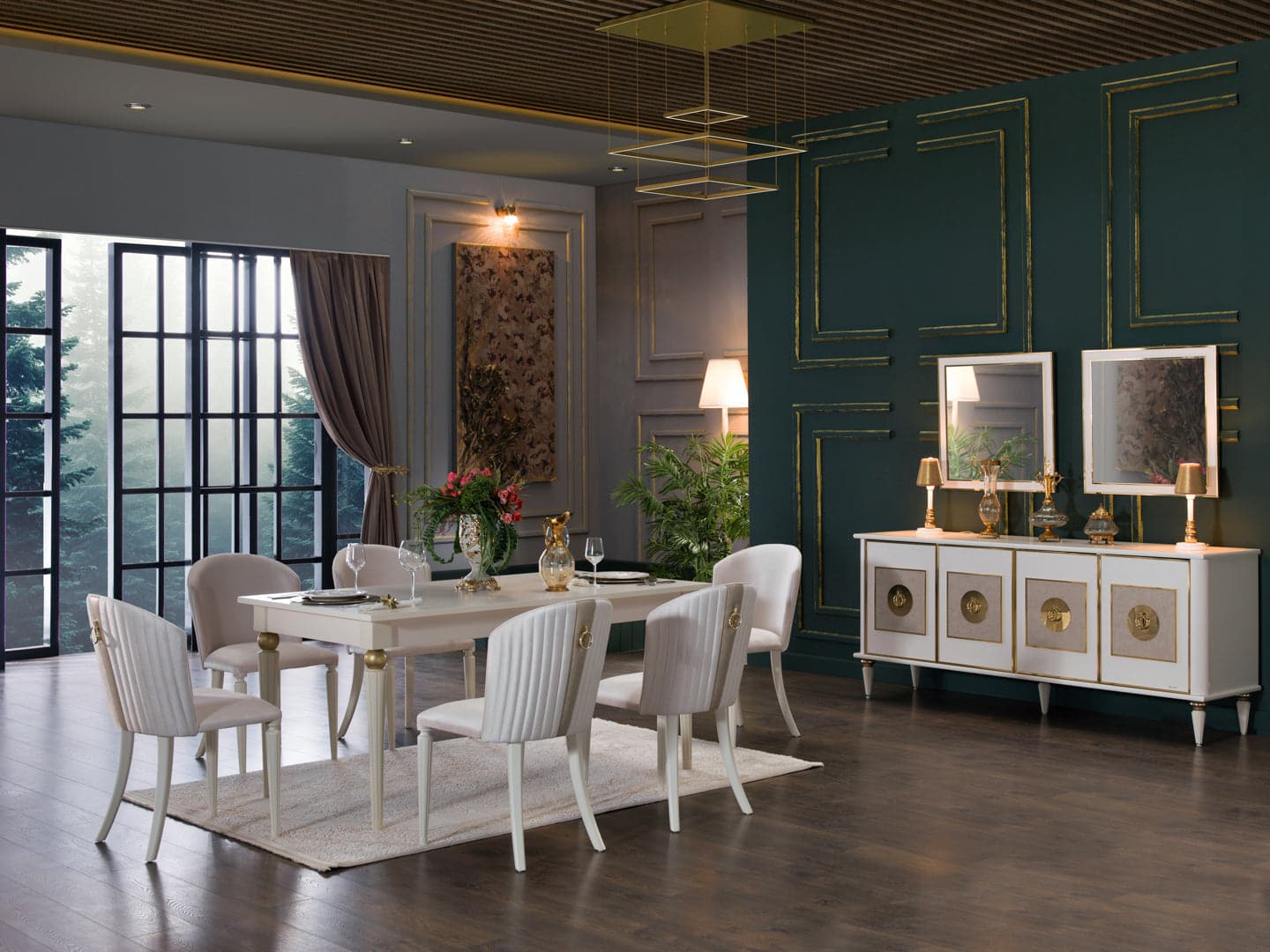 Mistral Opak White Gloss Dining Collection