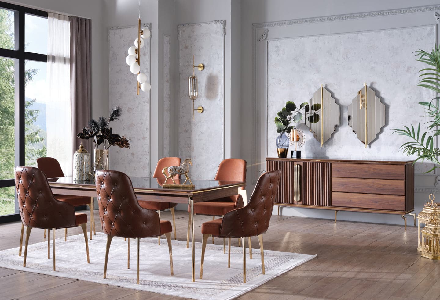 Montego Marble Dining Collection - Made in Turkey