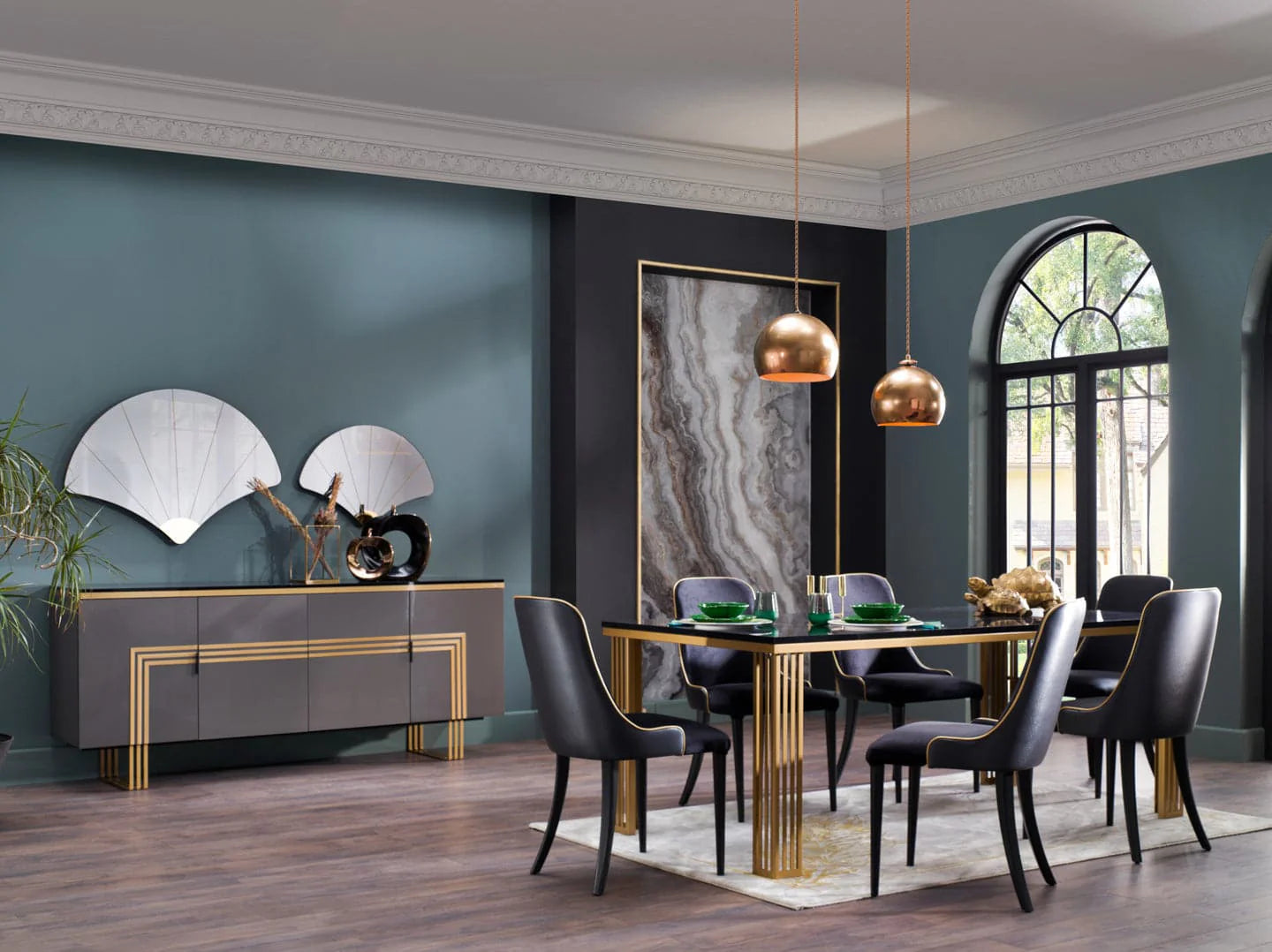 Carlino Marble Top Dining Collection by Bellona