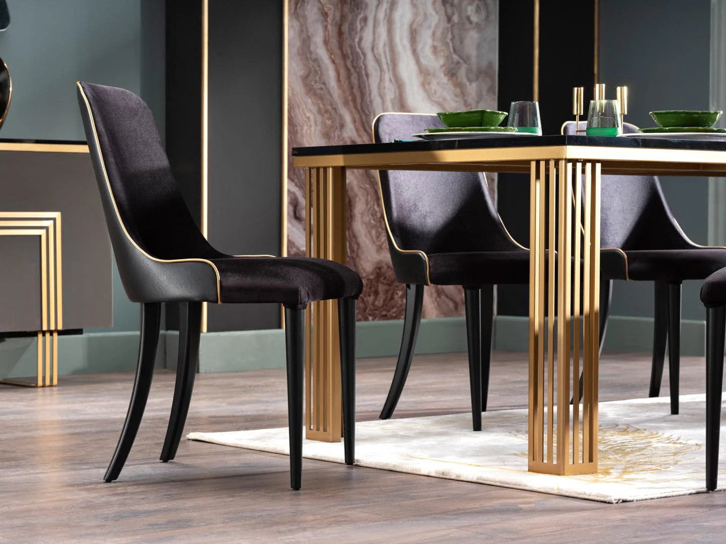 Carlino Marble Top Dining Collection by Bellona