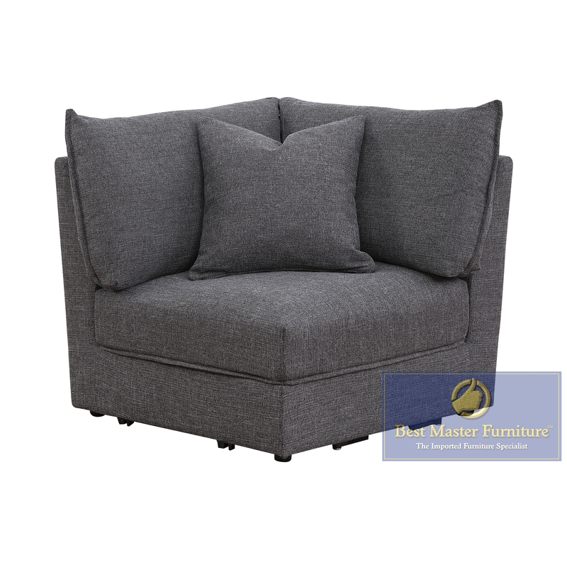 C023 Grey 5 Pc Modular Sectional