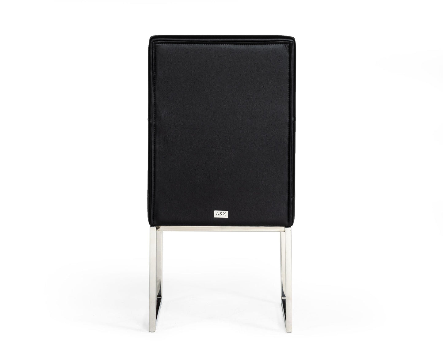 Silla de comedor Carla Modern negra - Juego de 2