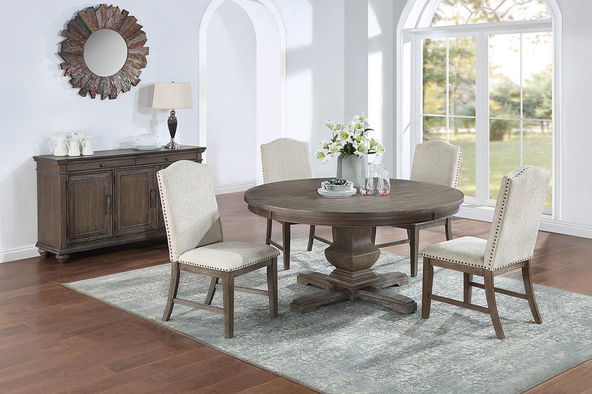 Poundex F2526 Round 5 Pc Dining Set