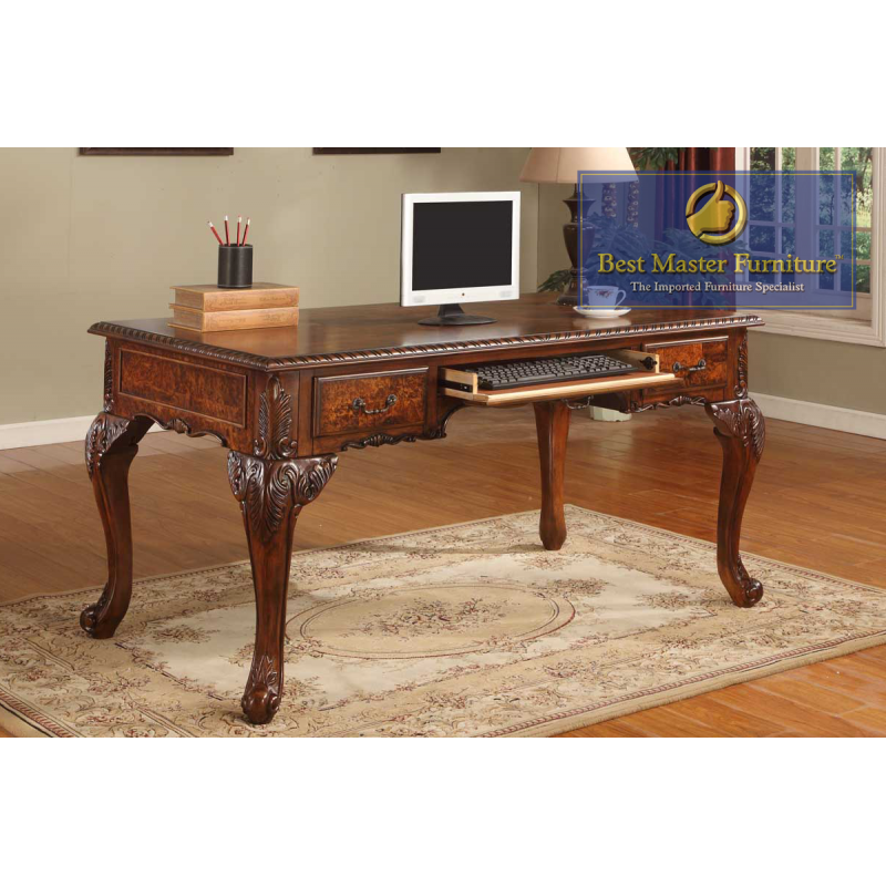 CD100 Computer Desk Walnut Finish