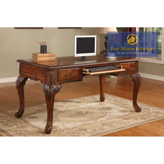 CD100 Computer Desk Walnut Finish