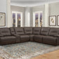 Spartacus 6 Pc Motion Sectional - Chocolate