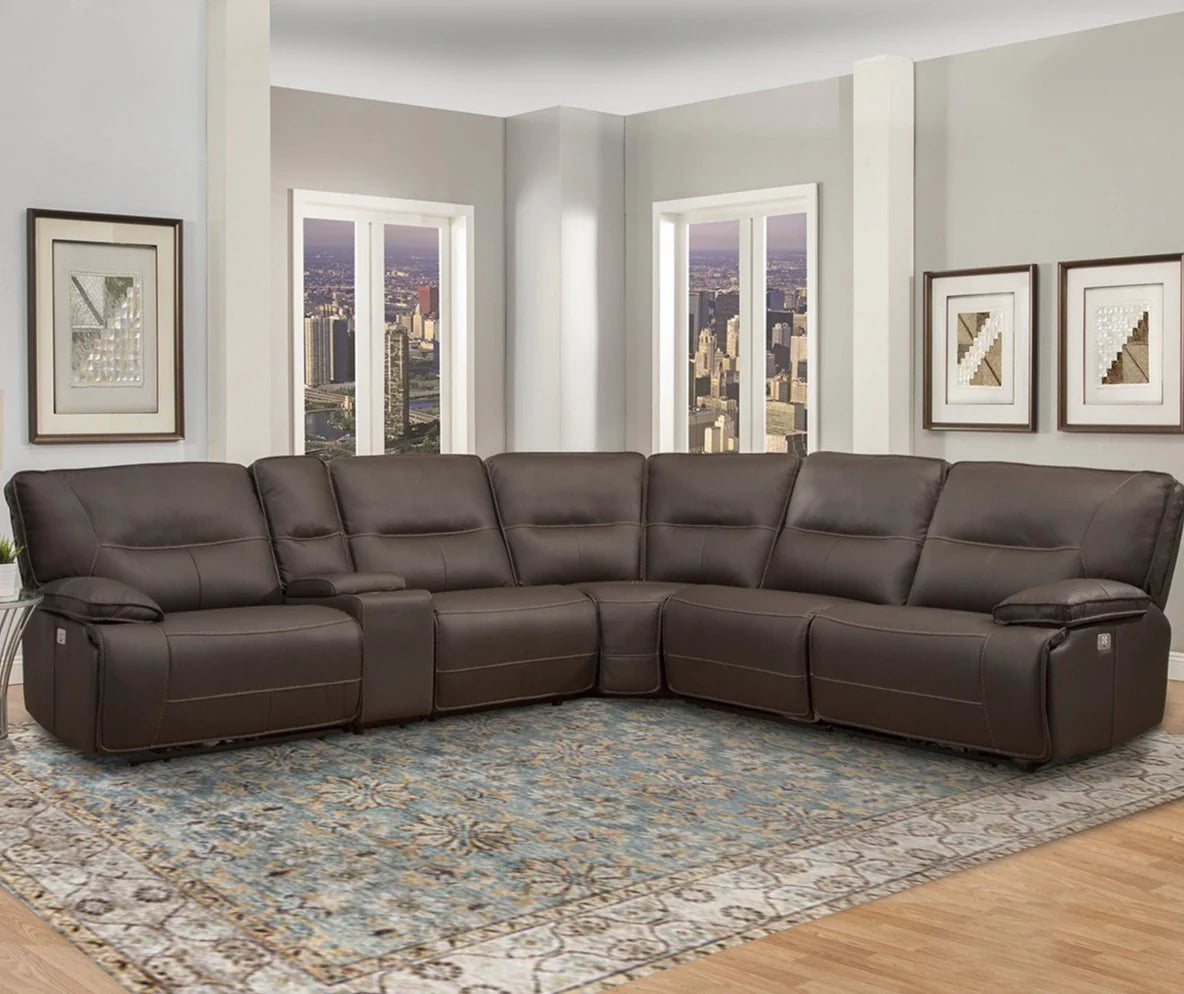 Spartacus 6 Pc Motion Sectional - Chocolate